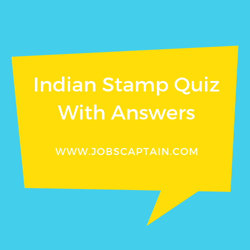 Indian Stamp Quiz With Answers pdf