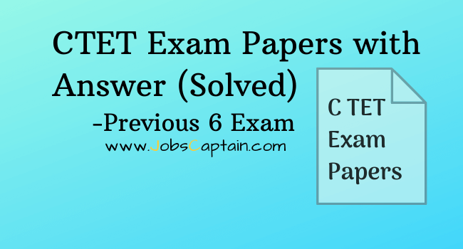 CTET Exam Paper