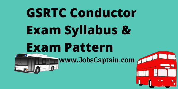 GSRTC Conductor Exam Syllabus & Exam Pattern pdf