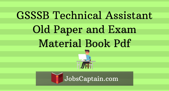 GSSSB Technical Assistant Old Paper and Exam Material Book