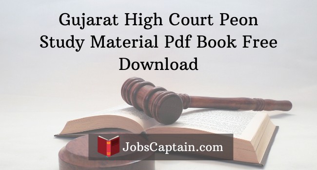 Gujarat High Court Peon Study Material