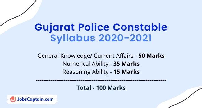 Gujarat Police Constable Exam Syllabus