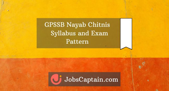 GPSSB Nayab Chitnis Syllabus and exam pattern material