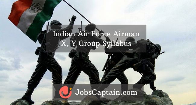 Indian Air Force Airman X, Y Group Syllabus pdf