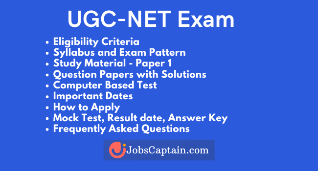 UGC-NET 2020 Exam Syllabus and Pattern, Eligibility Criteria