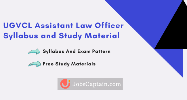 UGVCL Assistant Law Officer Syllabus and Study Material
