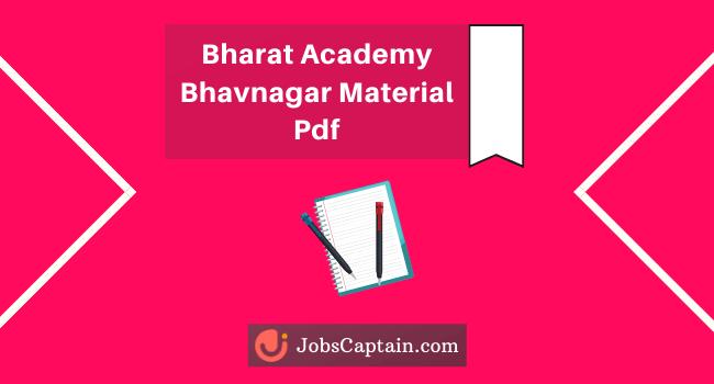 Bharat Academy Bhavnagar Material Pdf