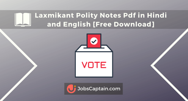 Laxmikant Polity Notes Pdf in Hindi and English Free Download