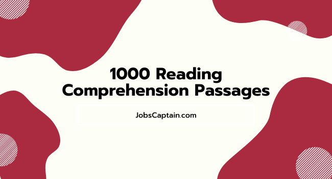 1000 Reading Comprehension Passages Pdf