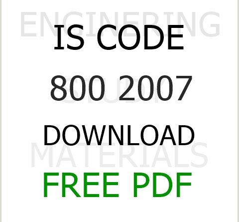 IS-800-2007 IS Codes (Indian Standard Codes)