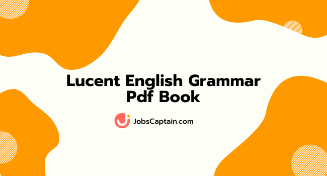 Lucent English Grammar Pdf Book