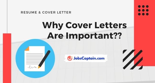 4 Reasons Why Cover Letters Are Important
