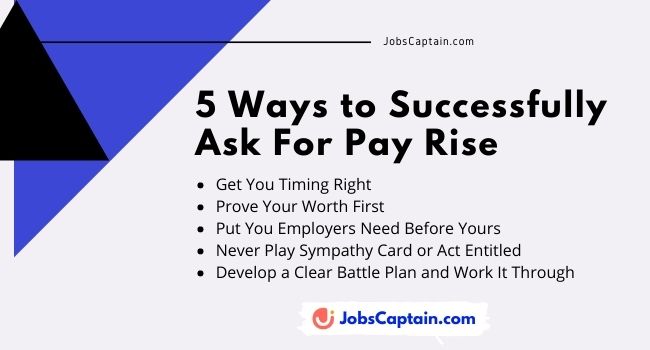 5 Ways to Successfully Ask For Pay Rise