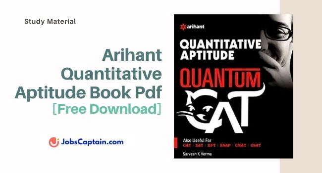 Arihant Quantitative Aptitude Maths PDF Download
