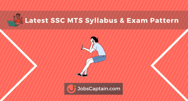 SSC MTS Syllabus and New Exam Pattern