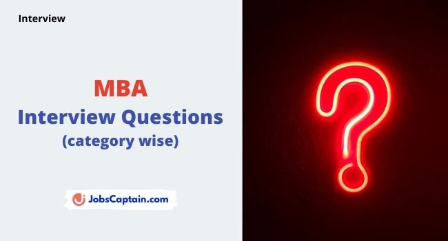 Top MBA Interview Questions