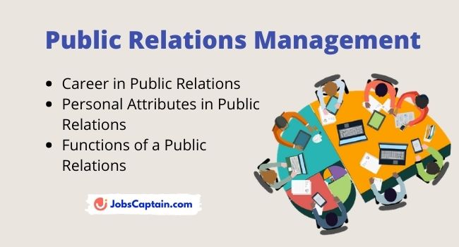 Public Relations Management - Career, Functions and Personal Attributes