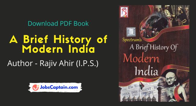 Download A Brief History of Modern India by Rajiv Ahir