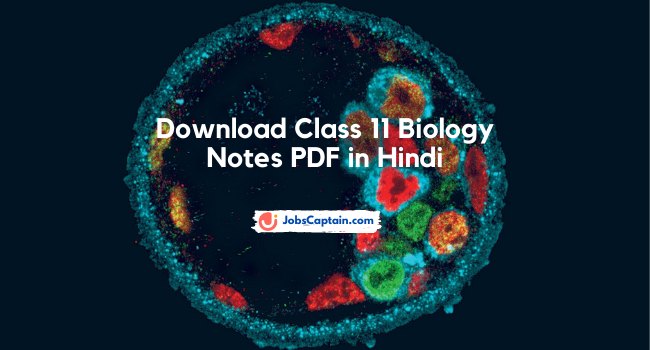 Class 11 Biology Notes PDF in Hindi