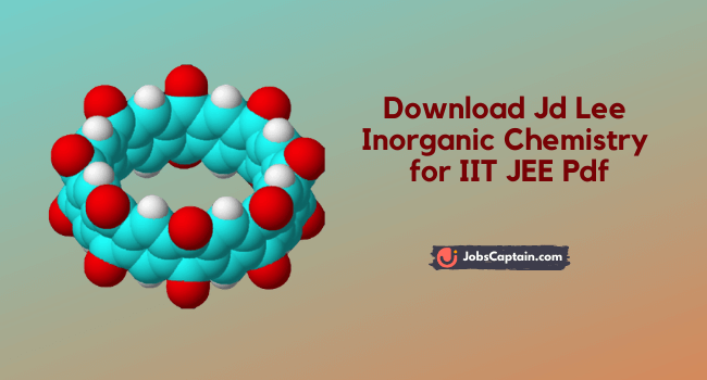 Jd Lee Inorganic Chemistry PDF for iit jee