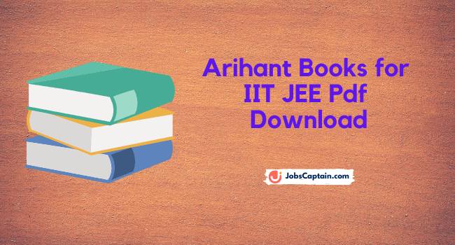 Arihant Books for IIT JEE Pdf Download