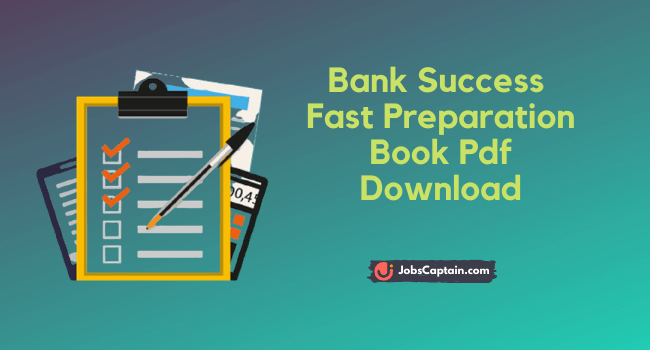 Bank Success Fast Preparation Book Pdf Free Download