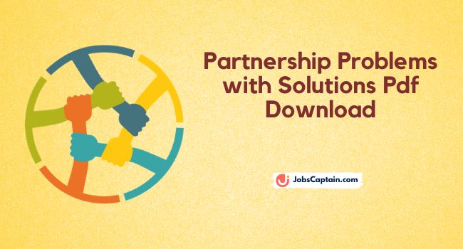 Partnership Problems with Solutions Pdf