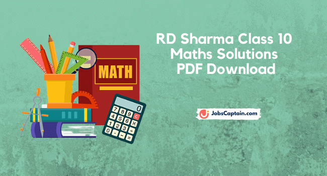 RD Sharma Maths Solutions Class 10 PDF Download