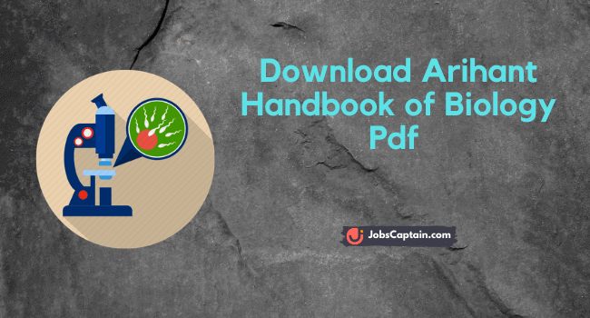 Arihant Handbook of Biology PDF Book Free Download
