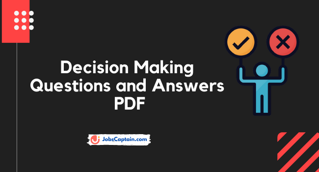 Decision Making Questions and Answers PDF