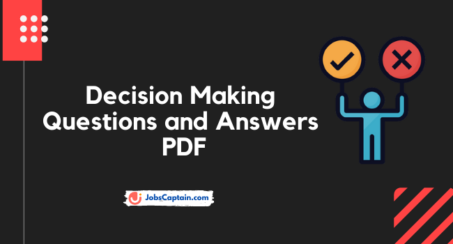 problem solving and decision making questions and answers