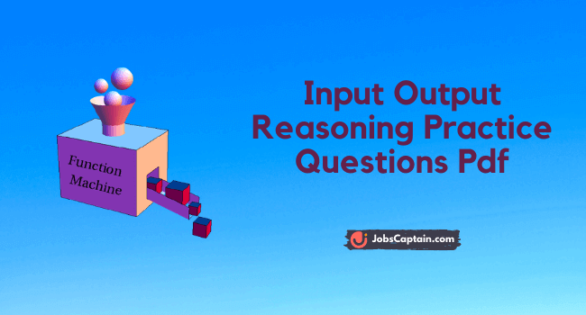 Download Input Output Reasoning Practice Questions Pdf