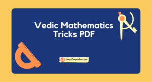 Vedic Maths Tricks Pdf for Fast Calculation Free Download