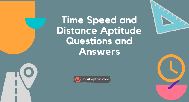 Time Speed and Distance Aptitude Questions and Answers Pdf