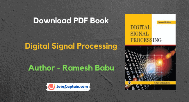 Digital Signal Processing by Ramesh Babu Pdf