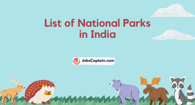 List of National Parks in India Pdf