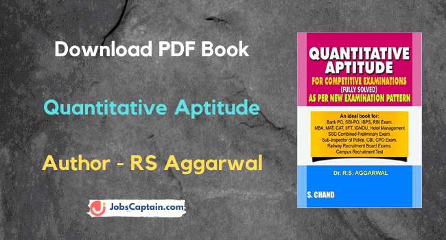 RS Aggarwal Quantitative Aptitude Pdf