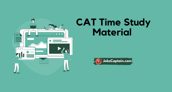 Time Study Material for CAT [ Free Download PDF ]