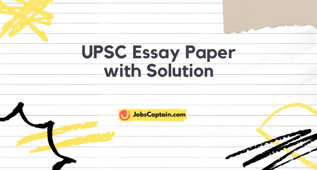 upsc mains essay topics