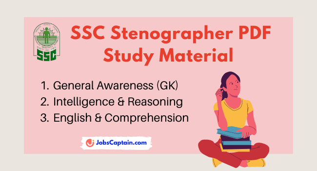 Download SSC Stenographer Study Material