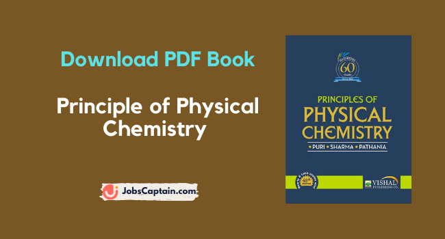 Principle of Physical Chemistry Pdf