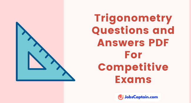 Trigonometry Questions and Answers PDF