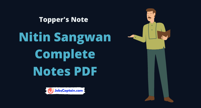 UPSC Topper Nitin Sangwan Complete Notes PDF Download