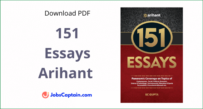 151 Essays Arihant PDF