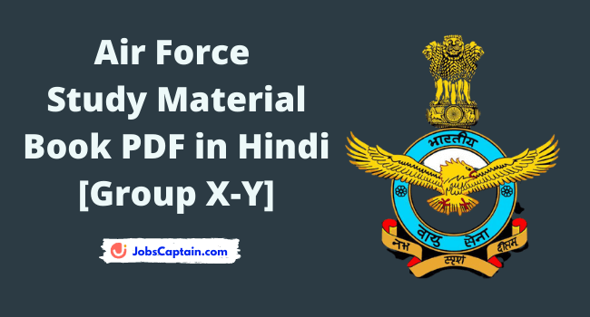 Air Force Study Material Book PDF in Hindi [Group X-Y]