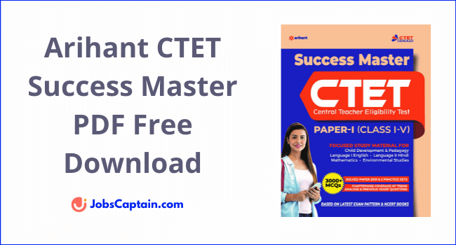 Arihant CTET Success Master PDF Free Download