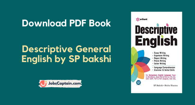 Descriptive General English by SP bakshi PDF