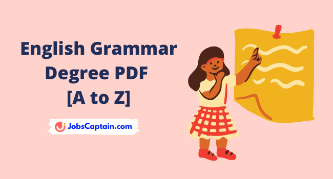 English Grammar Degree PDF [A to Z]