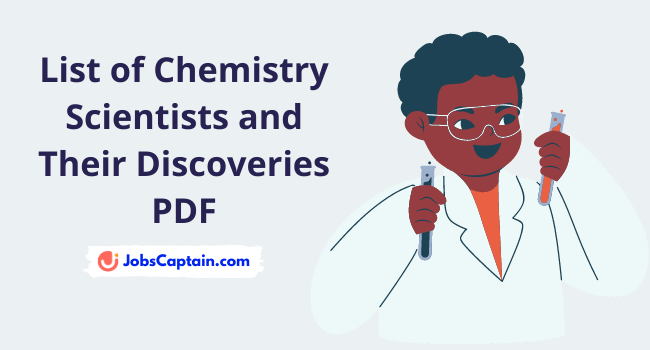 List of Chemistry Scientists and Their Discoveries PDF