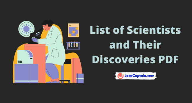 List of Scientists and Their Discoveries PDF